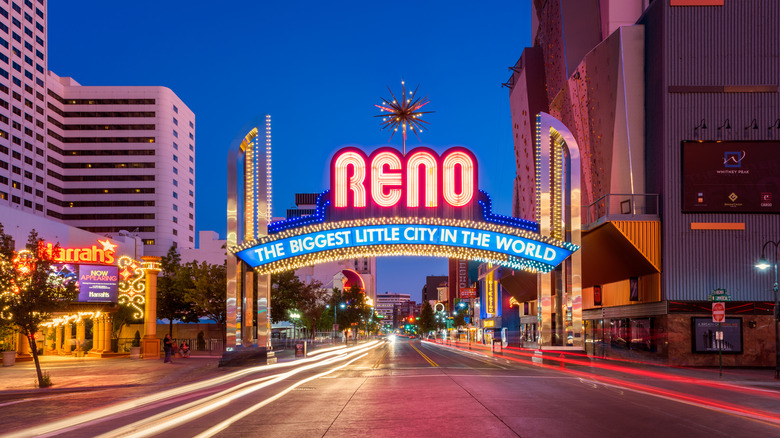 Neon lights of Reno, Nevada