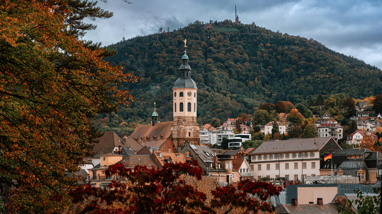 View of Baden-Baden in autumn