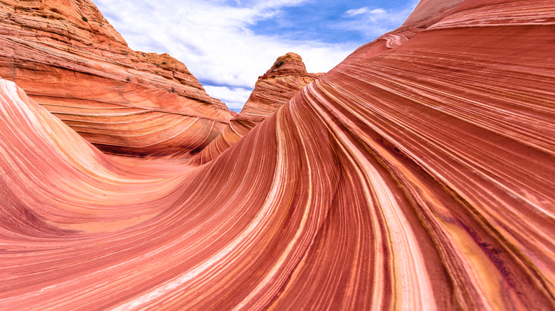 Iconic sandstone hiking destination in Arizona called The Wave