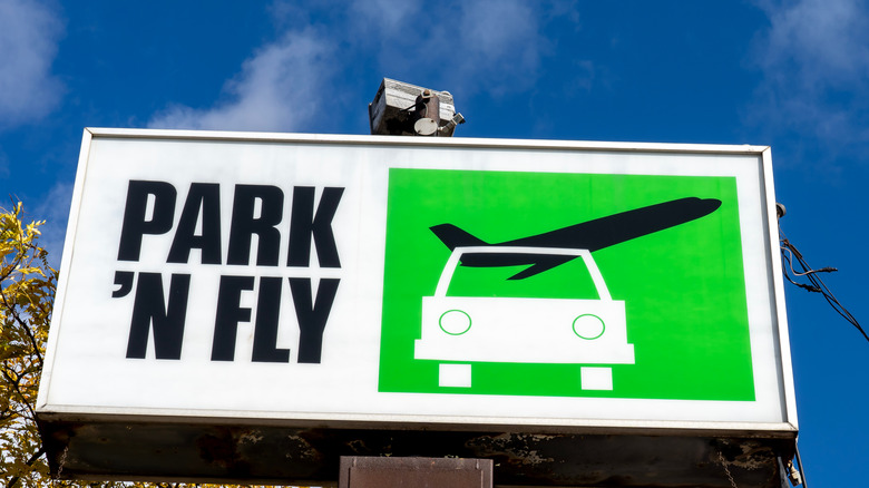 Park and Fly sign