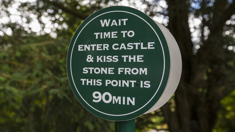 Sign to Blarney Stone, Ireland