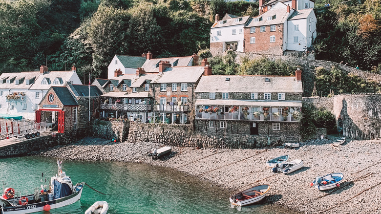 Beach of Clovelly, England