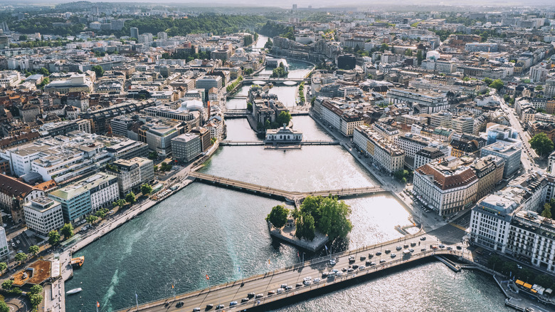 Geneva, Switzerland from above