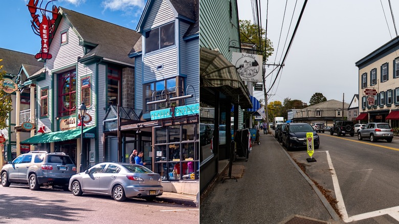 Street in Bar Harbor, Maine