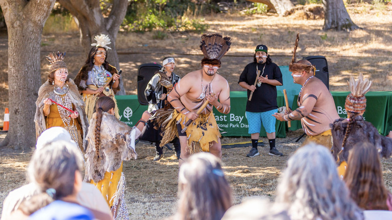 Tribal demonstration at Coyote Hills Regional Park