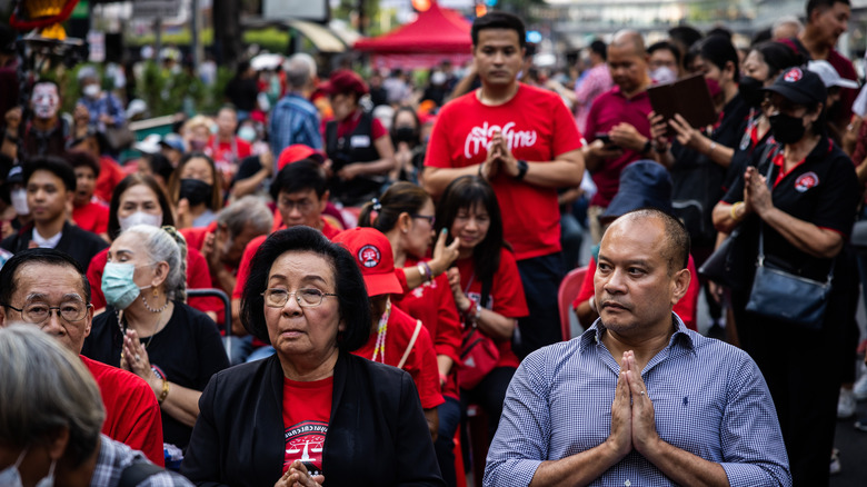 Red Shirt vigil in Bangkok 