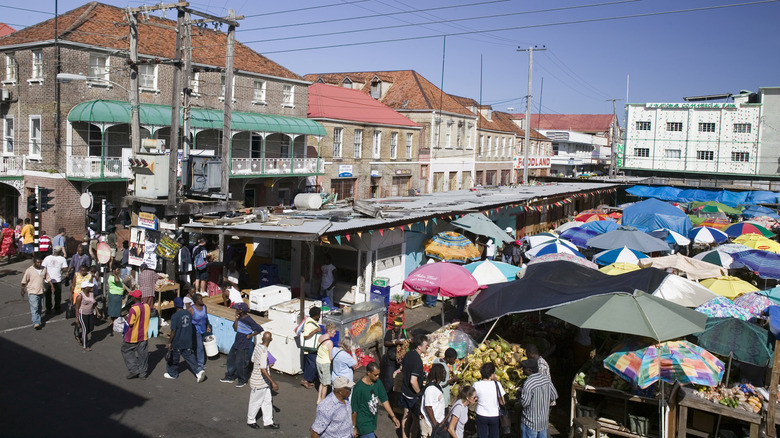 Street market in Grenada