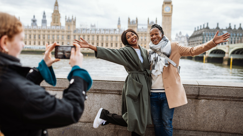 travelers posing for photo