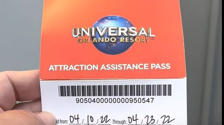 Attraction Assistance Pass at Universal
