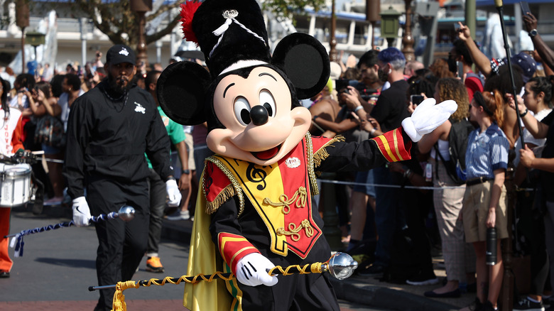 Mickey Mouse in a Disney World parade