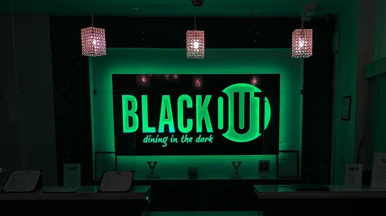 blackout interior sign