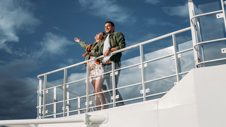 couple on cruise ship