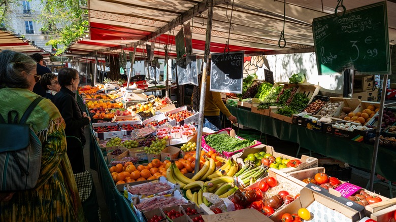 Local market in France