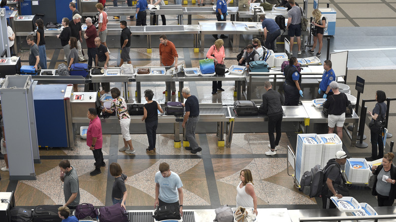 Airport security checkpoint