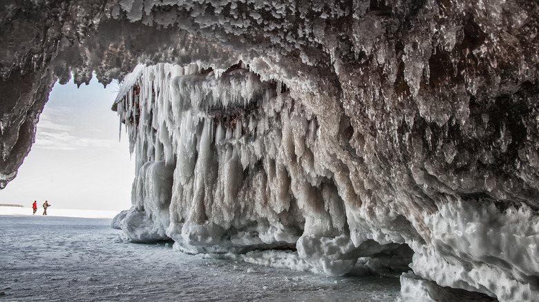 Lake Superior ice cave
