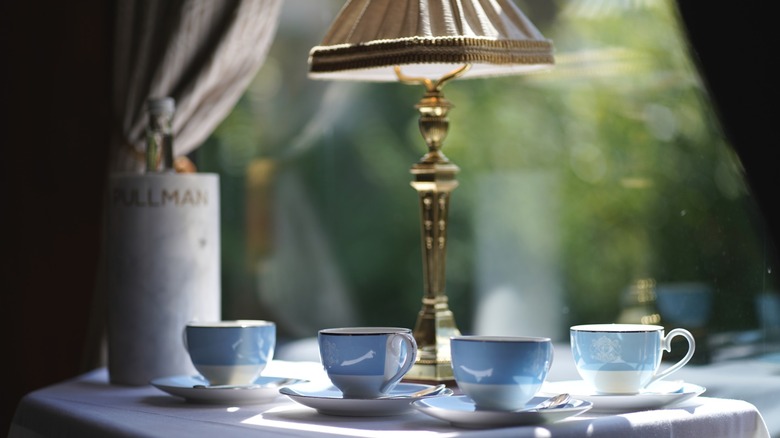 Dining table on the British Pullman