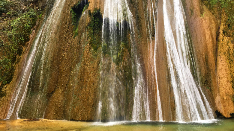 Cola de Caballo waterfall in Mexico