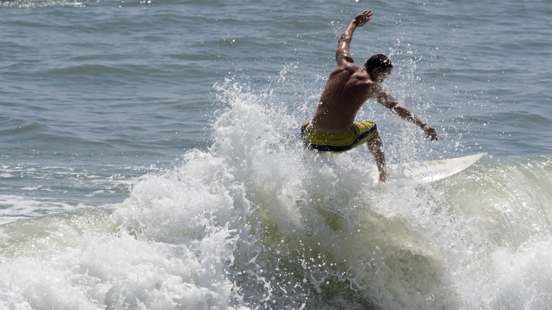 Man surfing in Cocoa Beach