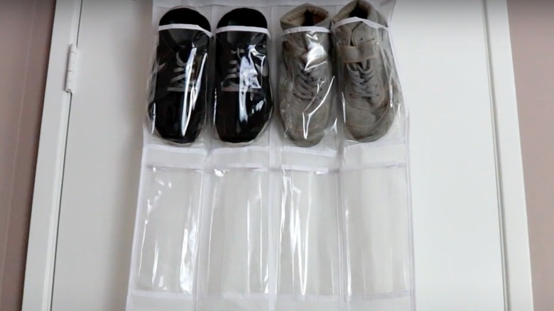 Over-the-door shoe organizer 