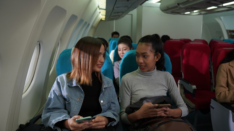 Passengers on plane