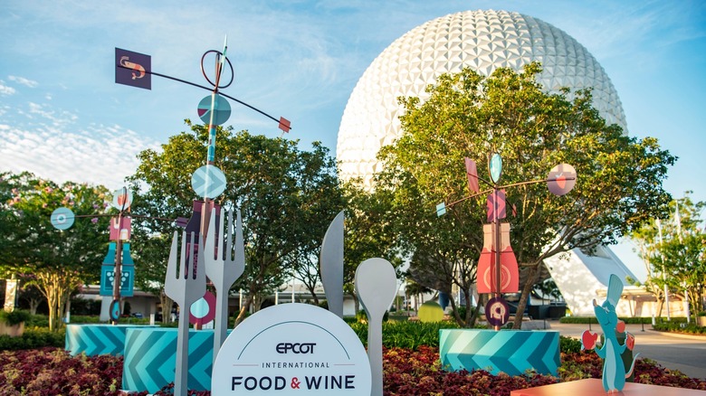 Epcot Food Wine Festival cutlery decorations