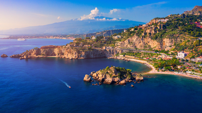 Aerial view of Sicily