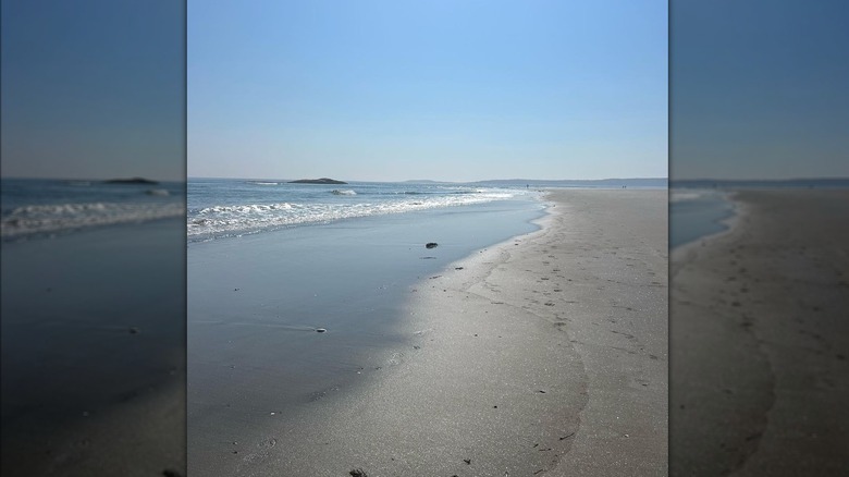 Seawall Beach on sunny day