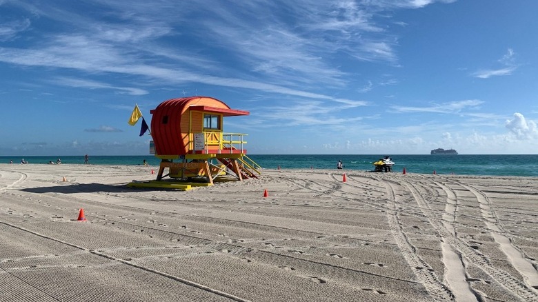 Miami's South Beach lifeguard tower