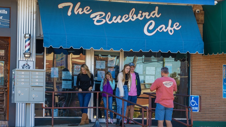 Bluebird Cafe family posing outside Nashville