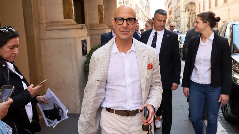 actor Stanley Tucci in Rome, Italy