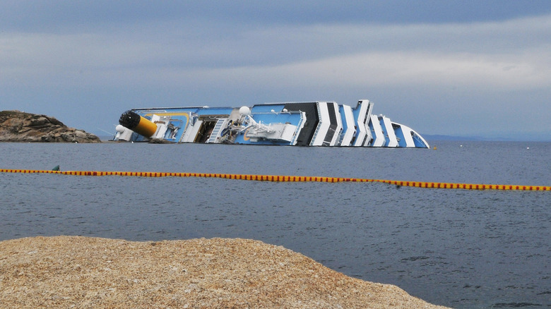 The sinking Costa Concordia