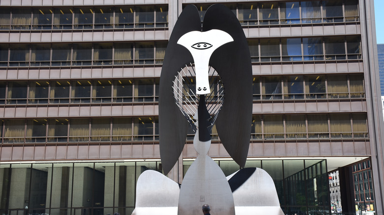 The Picasso sculpture in Daley Plaza
