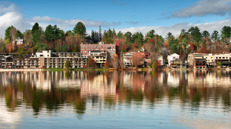 Mirror Lake in Lake Placid, New York