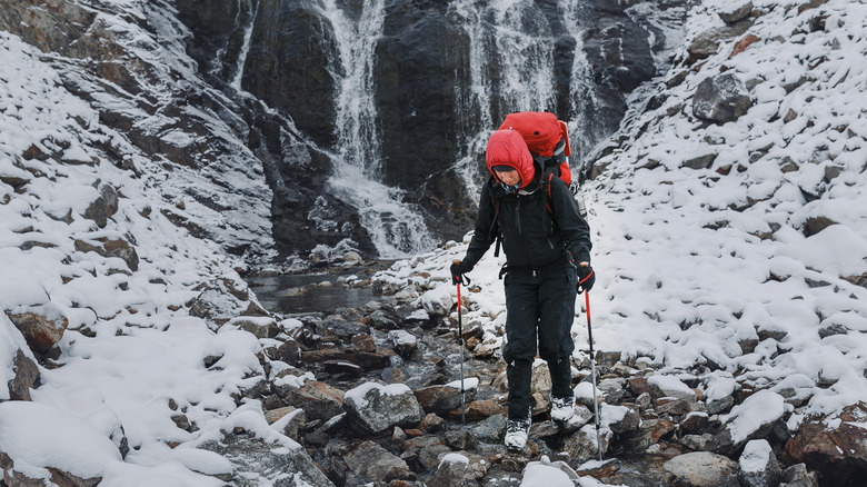 Winter hiker