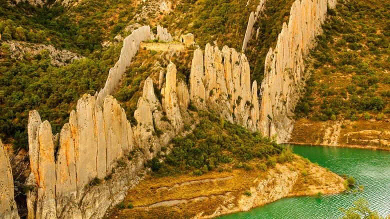 Rock slabs in Finestres, Spain