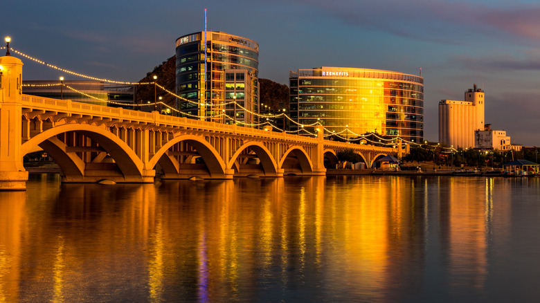 Sunset over Tempe Town Lake