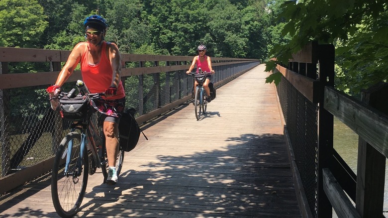 cyclists on Great Alleghany Passage