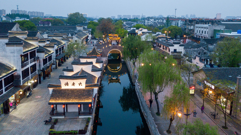 canal in Chinese town