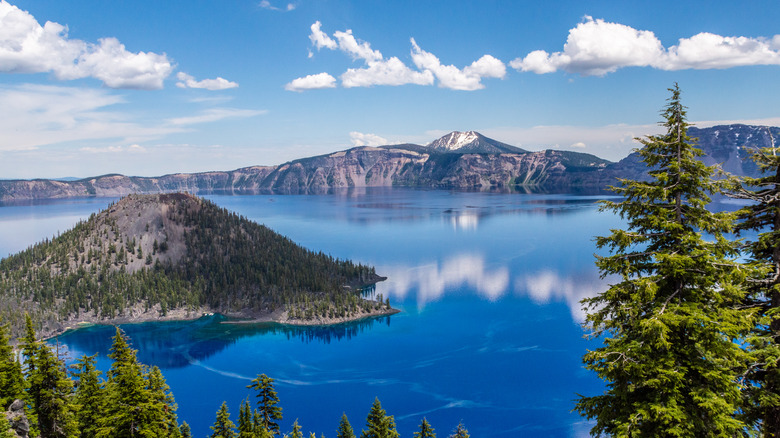 Reflective waters of Crater Lake