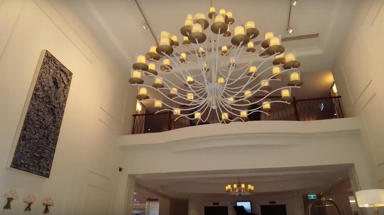 Chandelier at Langham Sydney