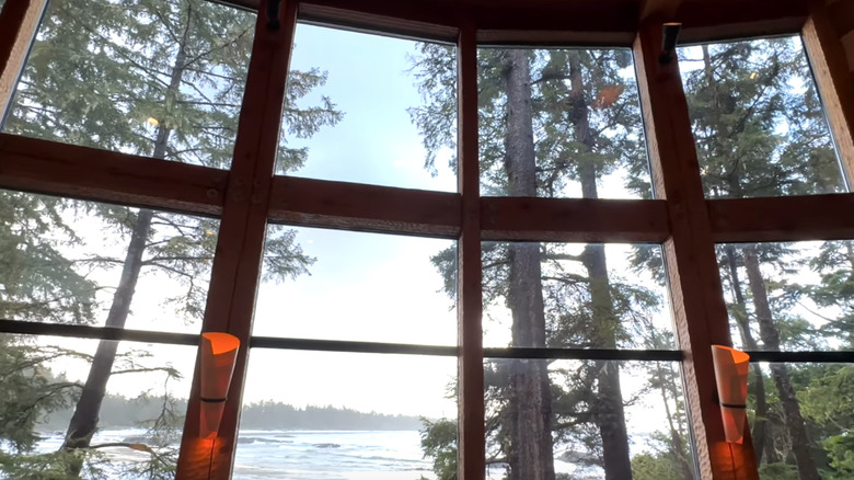 View from Wickaninnish Inn lobby