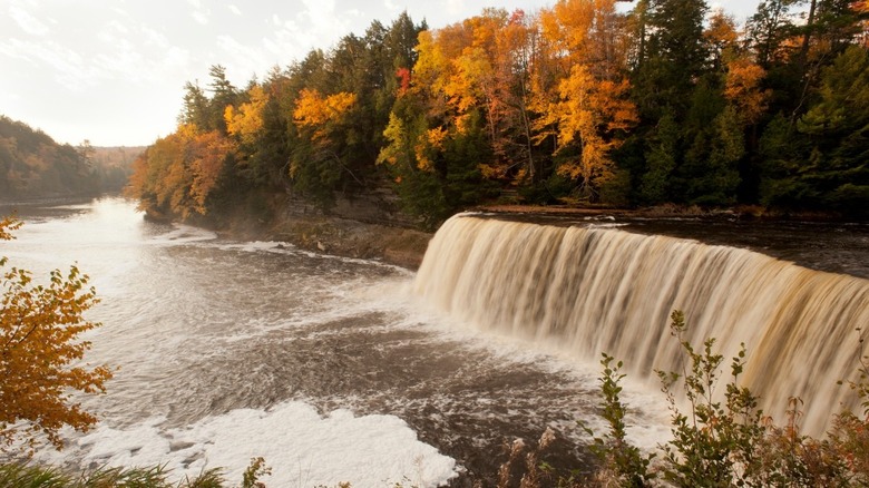 Tahquamenon Falls in autumn