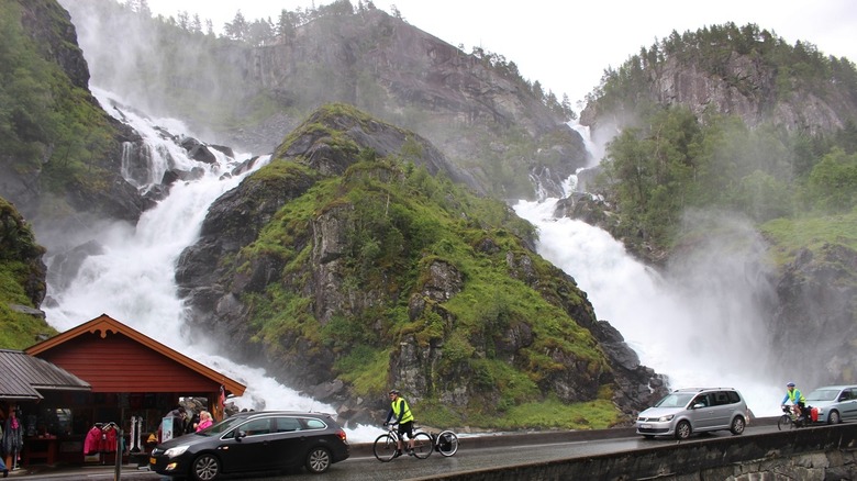 Langfoss Waterfall 