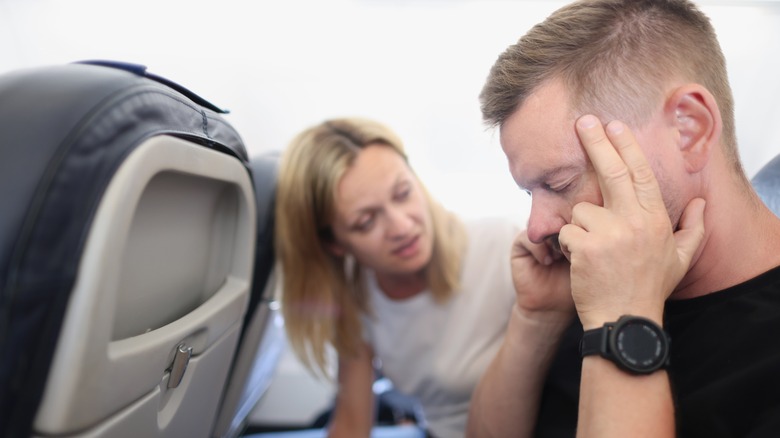 air passenger with earache