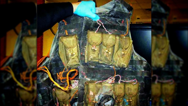 a fake bomb vest used for training