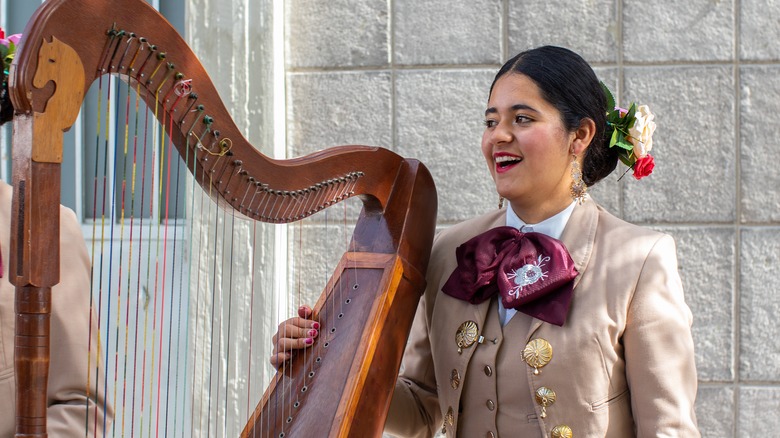 Woman with a harp