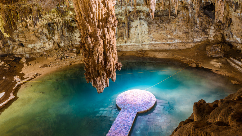 Pier at Cenote Suytun