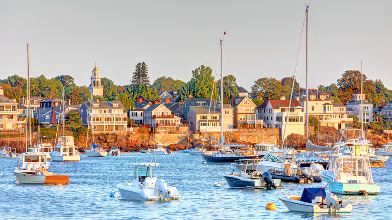 Front Street from the harbor