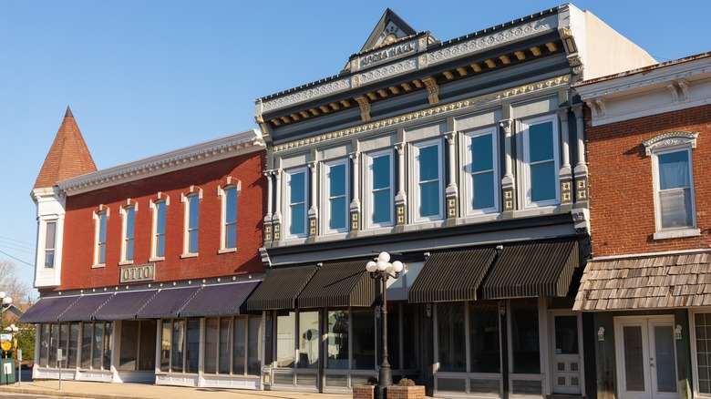 Downtown buildings in Arcola