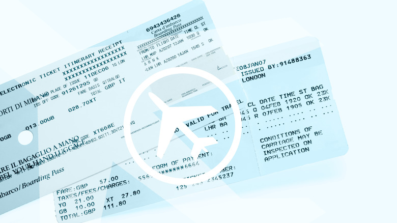 An airline ticket